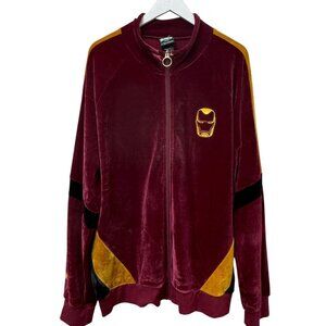 Universe Marvel Velour Track Jacket Plus Size 2X Avengers: Endgame I Am Iron Man